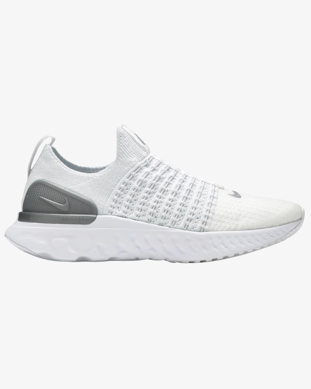 Nike React Phantom Run Flyknit 2 True White Silver Wmns