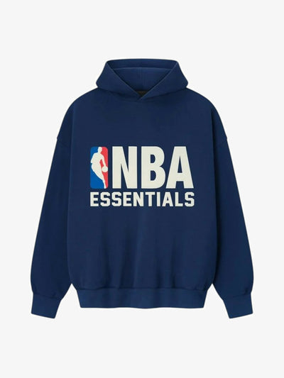 Fear of God Essentials NBA Sport Hoodie 'Estate Blue' – front