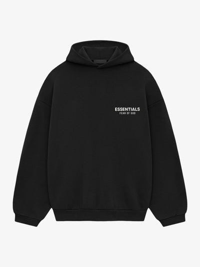 Fear of God Essentials Fleece Hoodie (FW24) 'Black' – front