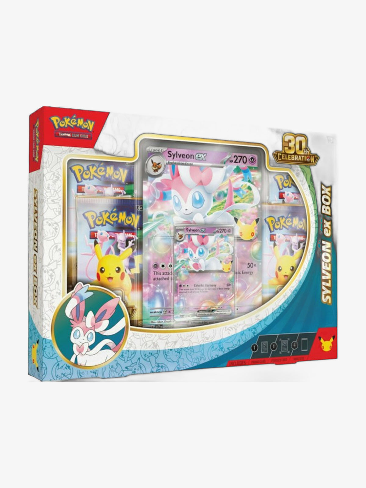 Pokémon TCG Mega Evolution 30th Celebration Sylveon ex Box – front