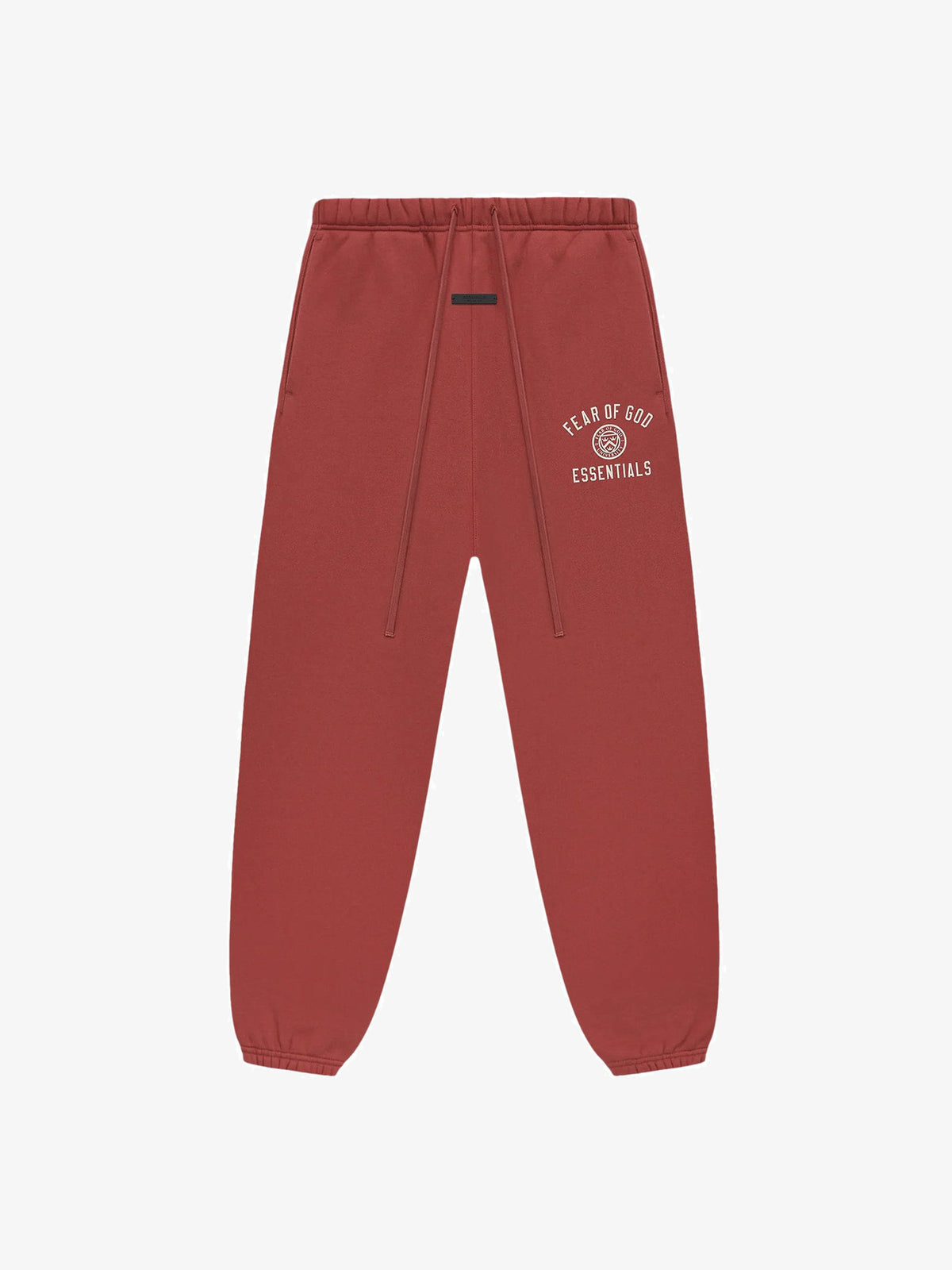 Fear of God Essentials Fleece Essential Sweatpant 'Crimson' – front