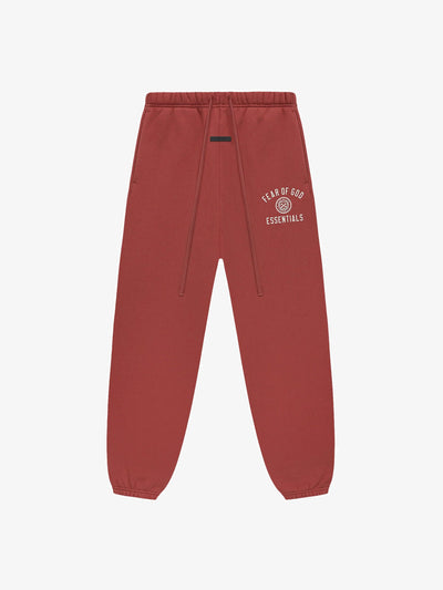 Fear of God Essentials Fleece Essential Sweatpant 'Crimson' – front