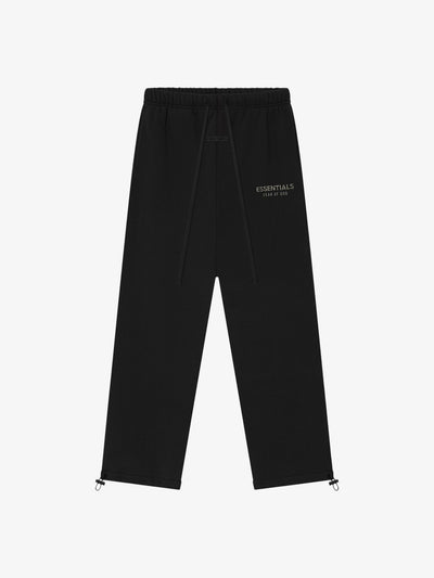 Fear of God Essentials Relaxed Fleece Sweatpant 'Jet Black' – front