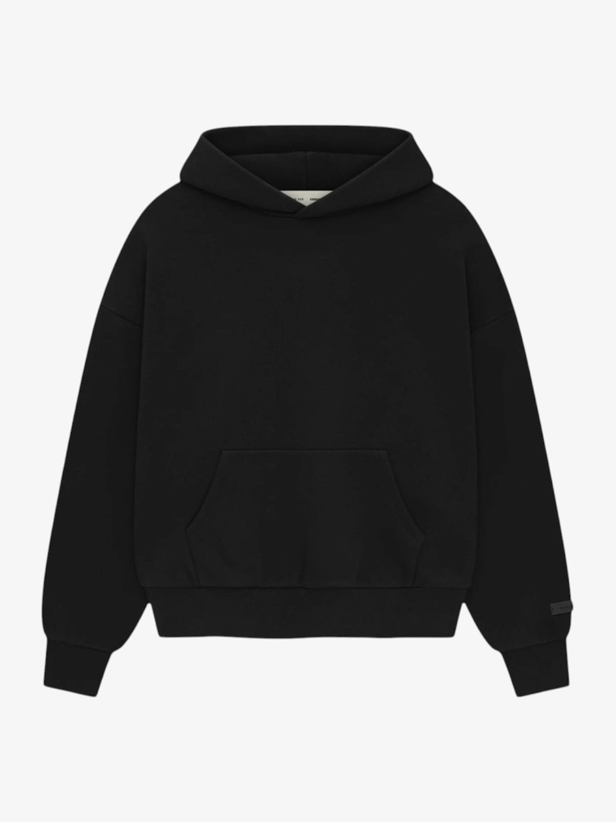 Fear of God Essentials Classic Hoodie 'Jet Black' – front