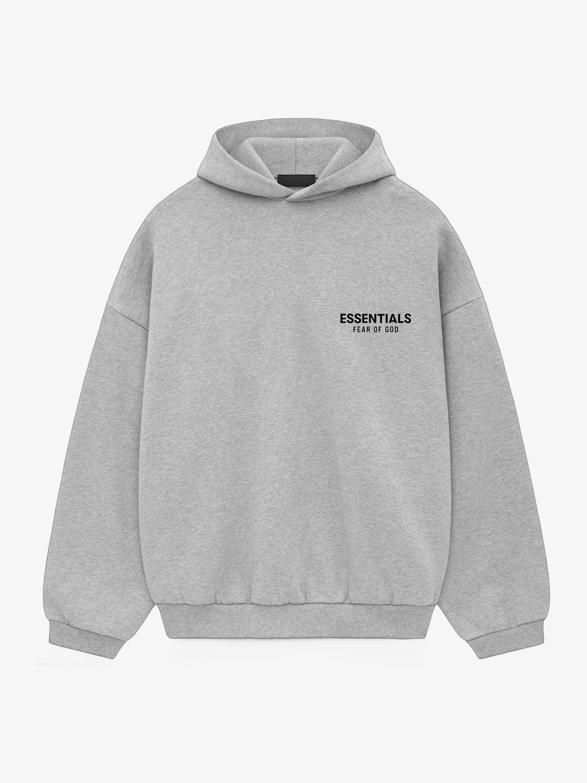 Fear of God Essentials Fleece Hoodie 'Light Heather Gray' – front