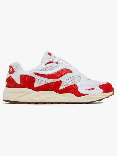Saucony Grid Shadow 2 'Ivy Prep White Red' – side