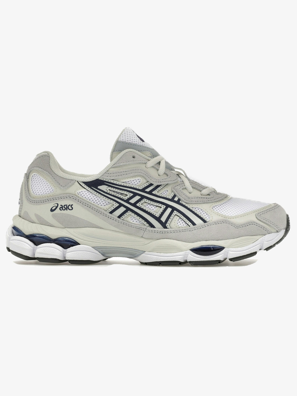 ASICS Gel-NYC 'White Midnight Navy Grey' – side