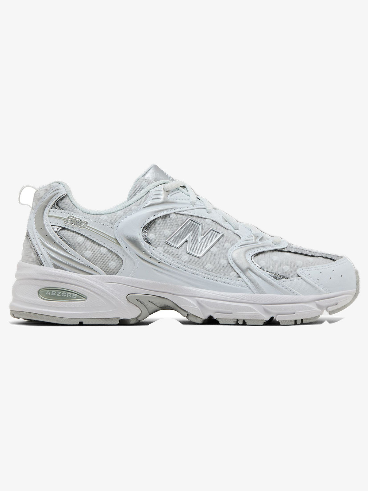 New Balance 530 'Silver Metallic Polka Dots' – side