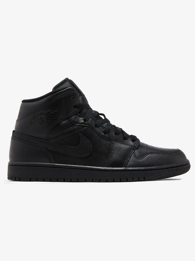 Jordan 1 Mid 'Triple Black' – side