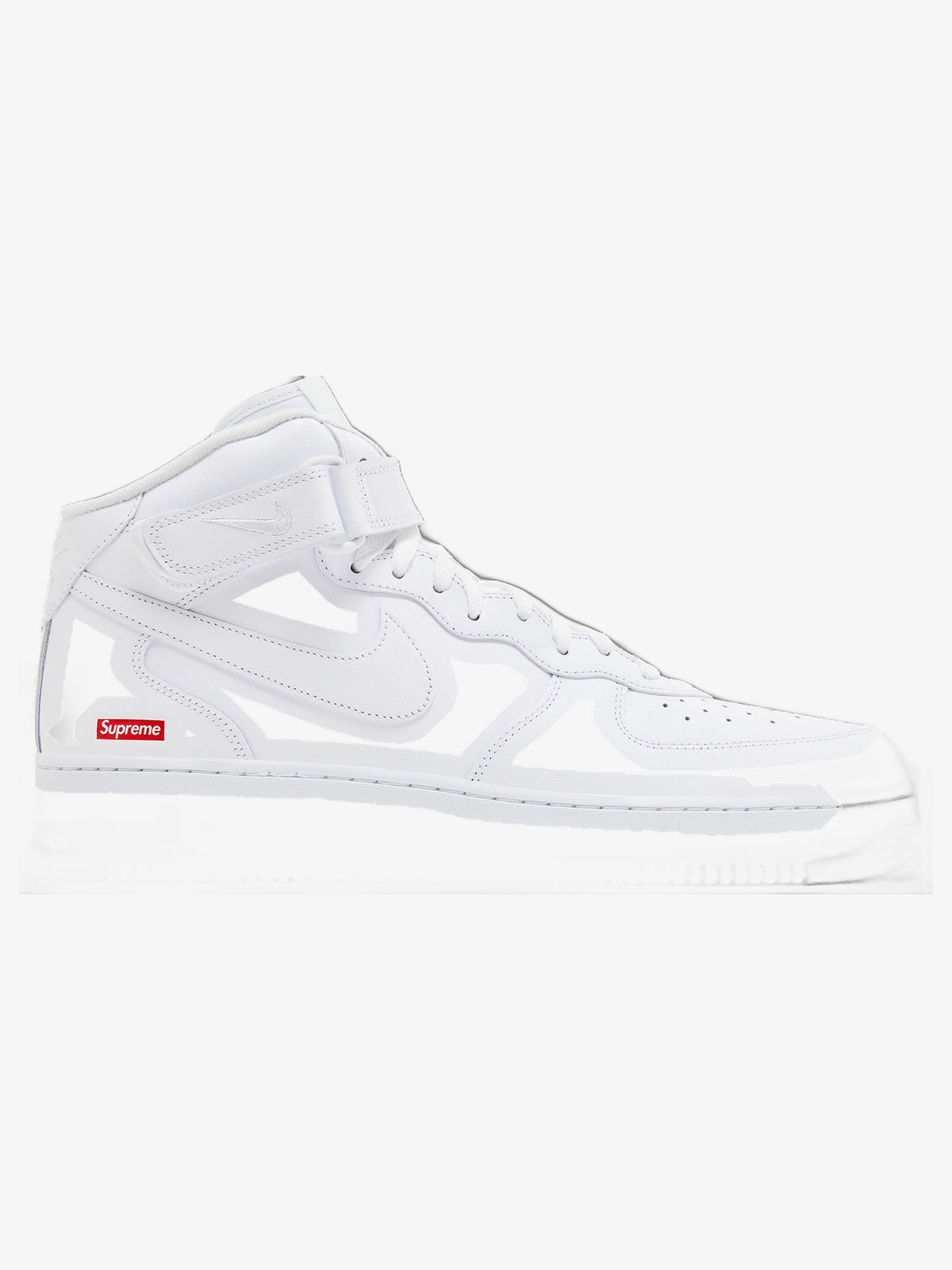 Nike Air Force 1 Mid 'Supreme White' – side