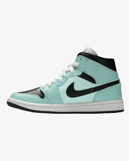 Air Jordan 1 Mid Aqua Black Wmns