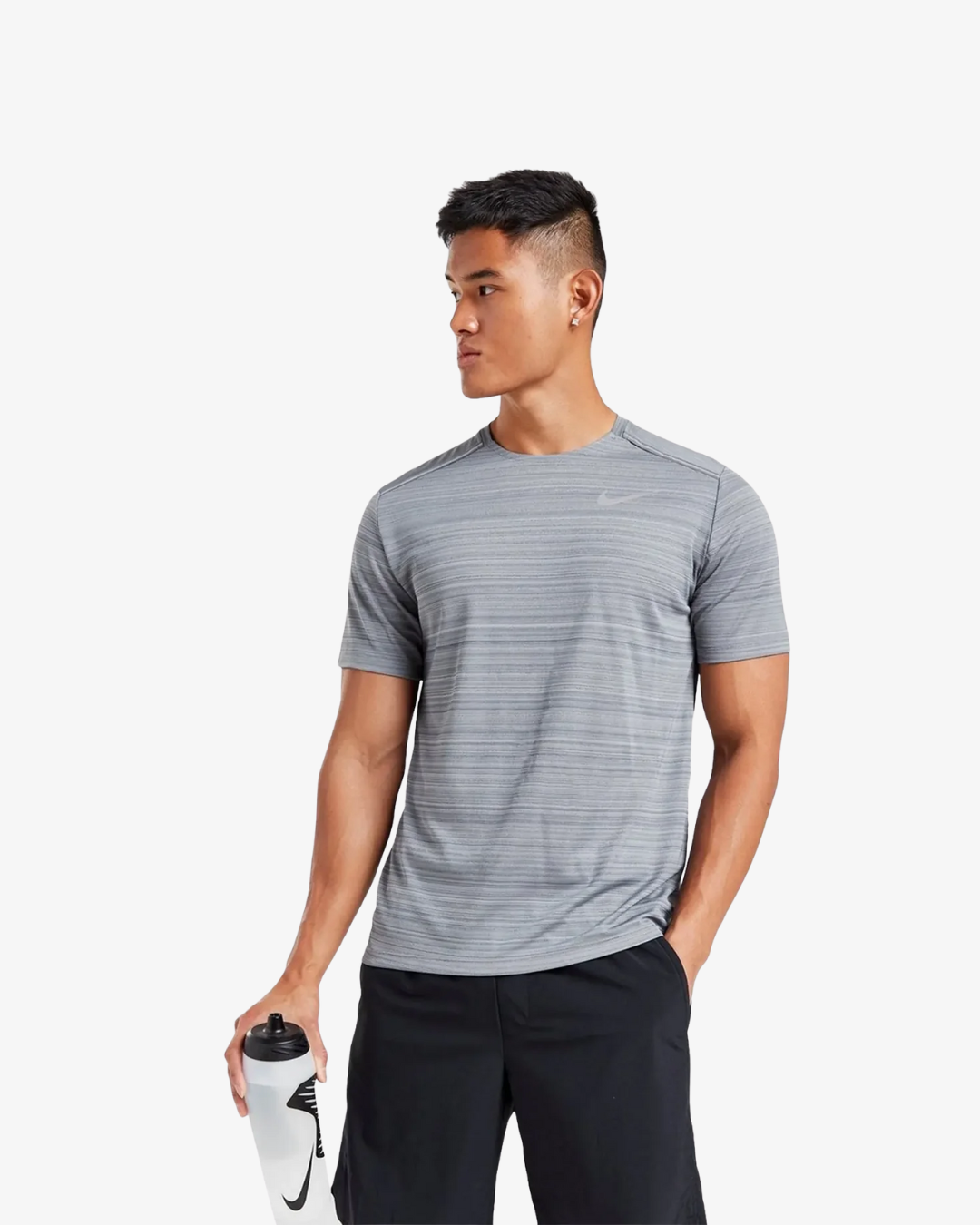 Nike Dri-FIT 1.0 Grey Miler Running T Shirt