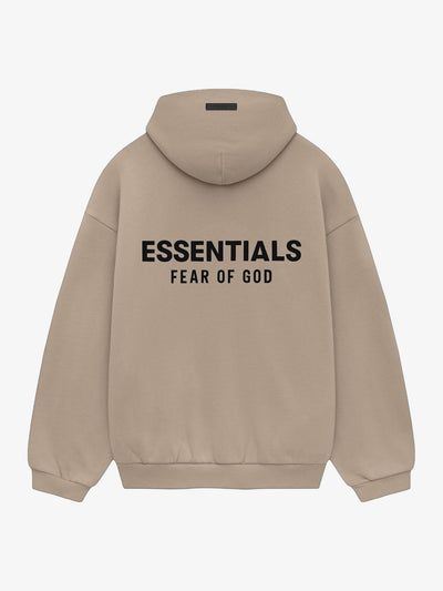 Fear of God Essentials Fleece Hoodie 'Desert Sand' – back