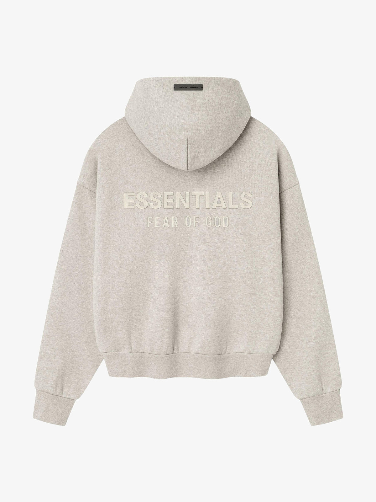 Fear of God Essentials Classic Hoodie 'Heather Stone' – back