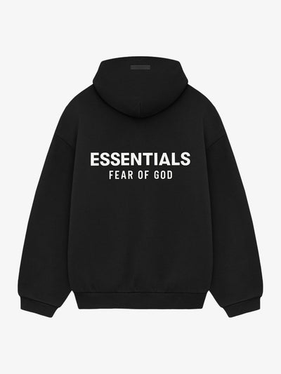Fear of God Essentials Fleece Hoodie (FW24) 'Black' – back