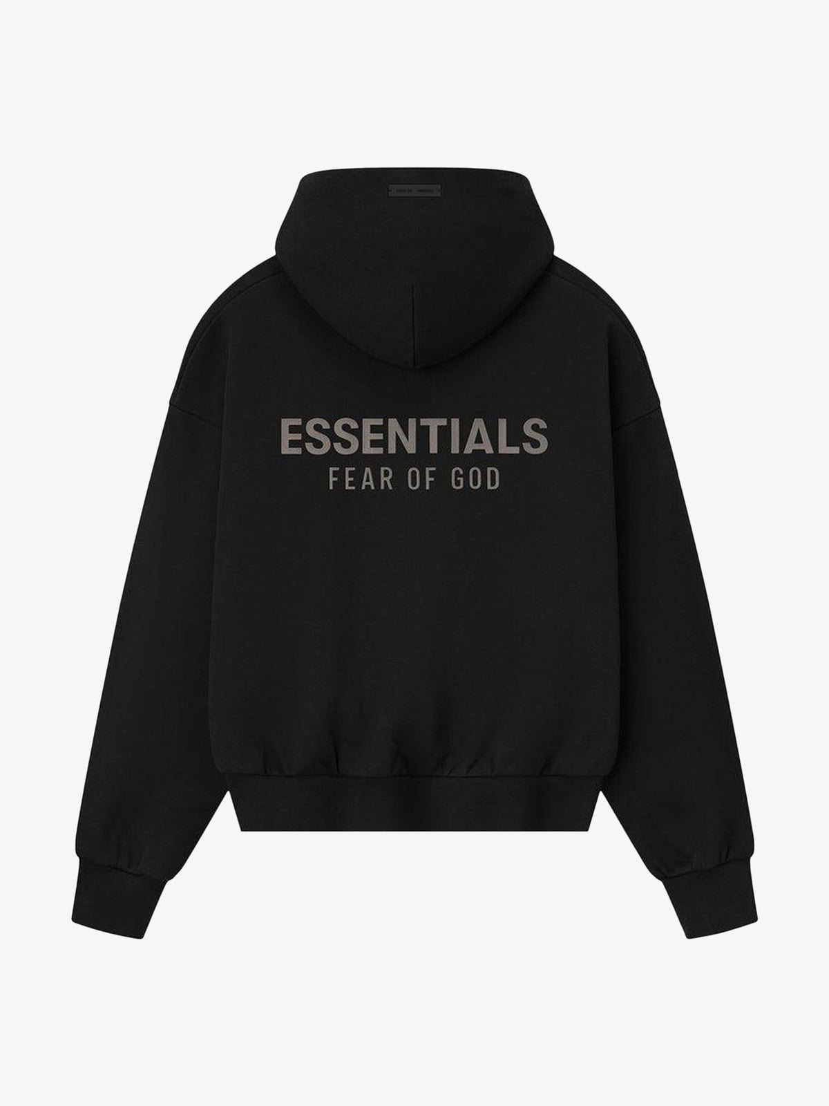 Fear of God Essentials Classic Fleece Hoodie 'Jet Black' – back