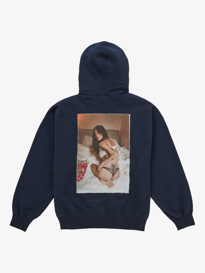 Supreme Larry Clark Zip Up Hooded Sweatshirt 'Navy' – back