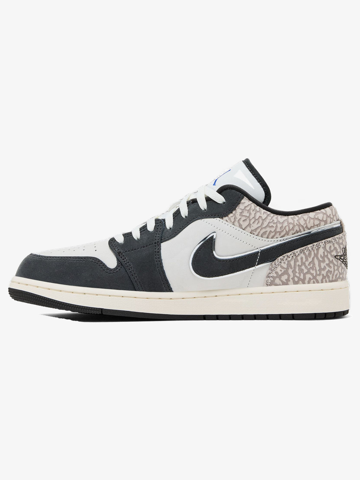 Jordan 1 Low SE 'Sail Deep Pewter Elephent Print' – inner side