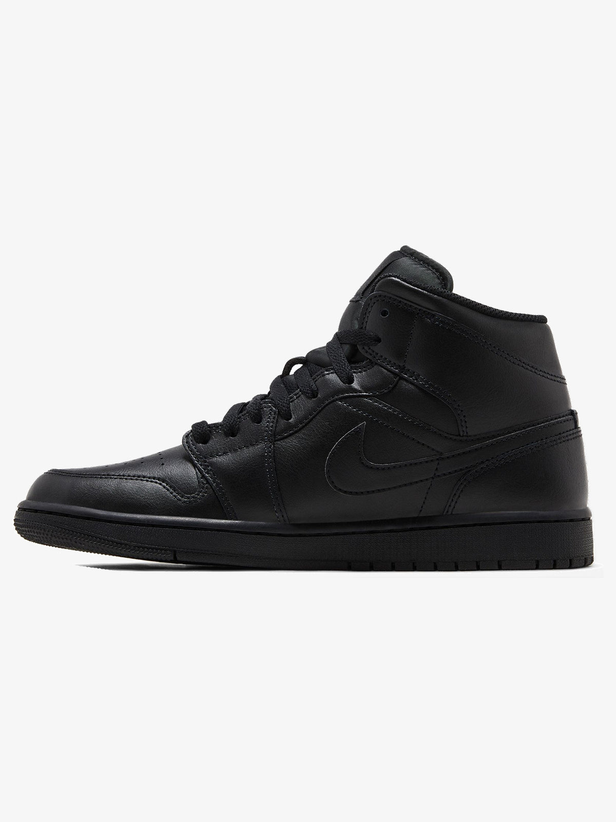 Jordan 1 Mid 'Triple Black' – inner side