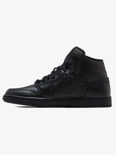 Jordan 1 Mid 'Triple Black' – inner side