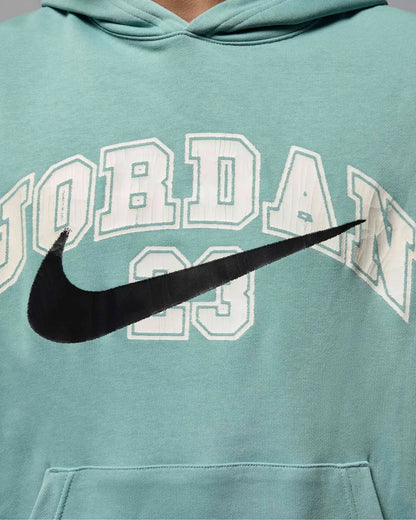 JORDAN MVP MENS OVERSIZED FRENCH TERRY PULLOVER HOODIE (Mineral Teal) Jordan