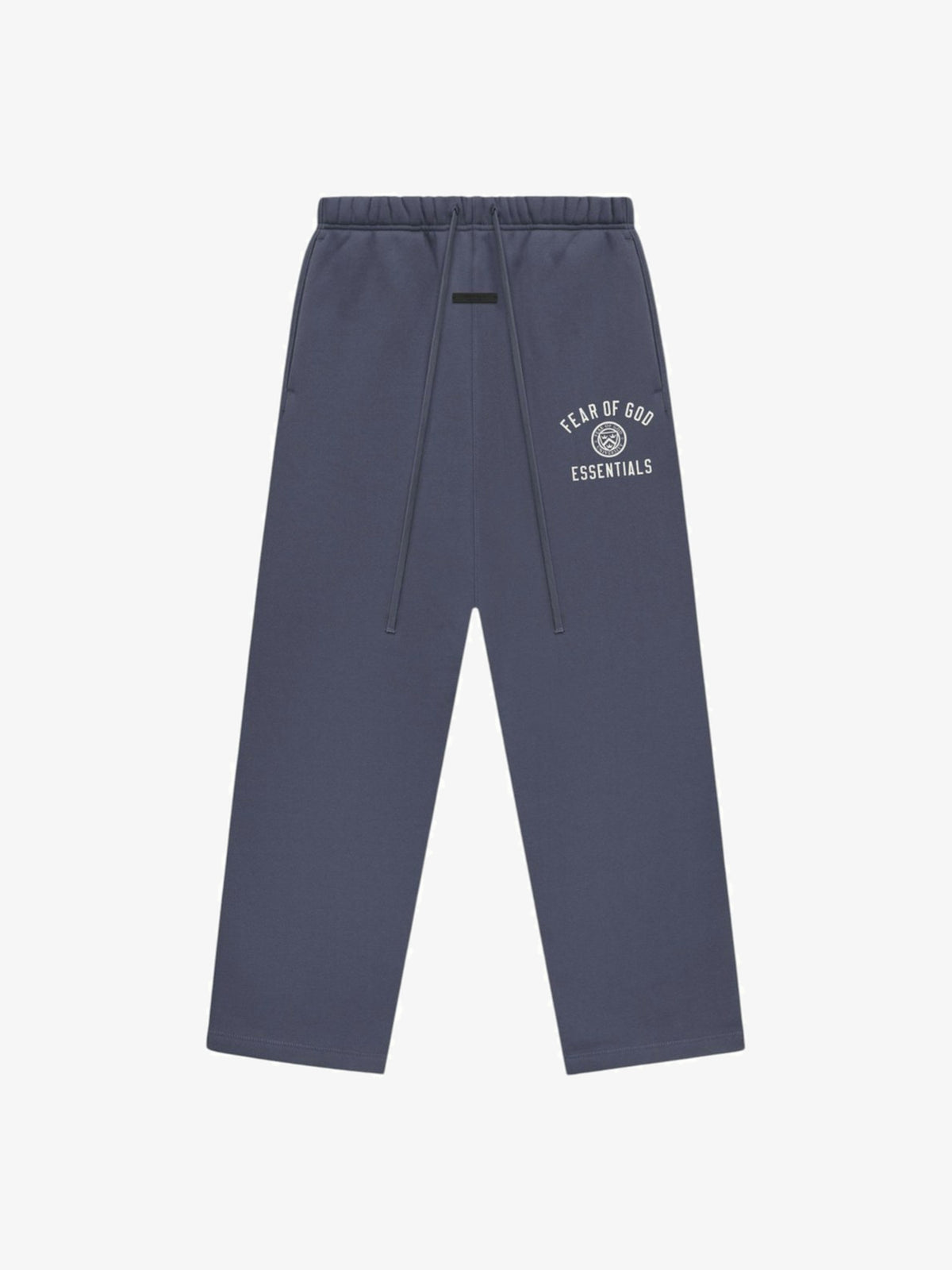 Fear of God Essentials Fleece Relaxed Sweatpant 'Marine' – front, flat lay