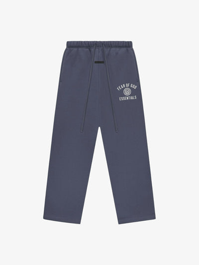 Fear of God Essentials Fleece Relaxed Sweatpant 'Marine' – front, flat lay