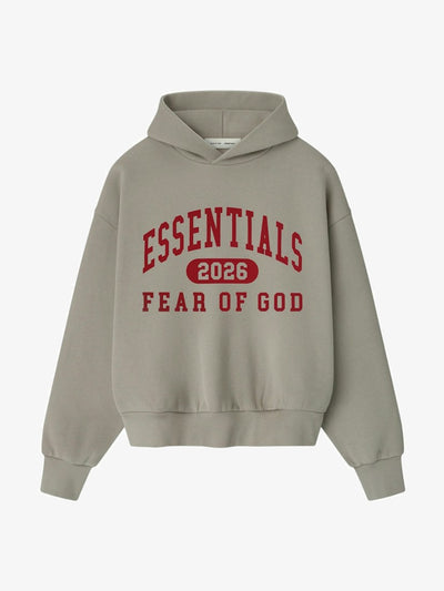 Fear of God Essentials Classic Hoodie 'Smoke Grey' – front three-quarter