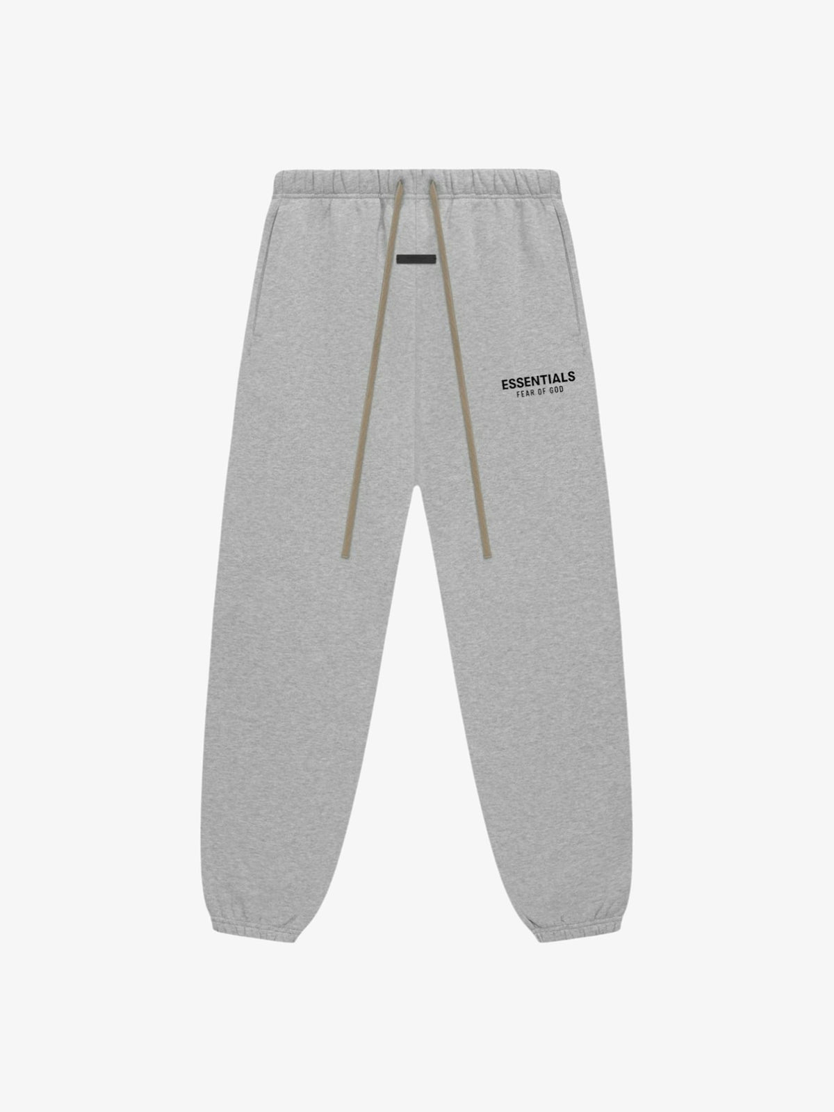 Fear of God Essentials Fleece Essential Sweatpant 'Light Heather Gray' – front, flat lay
