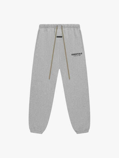 Fear of God Essentials Fleece Essential Sweatpant 'Light Heather Gray' – front, flat lay