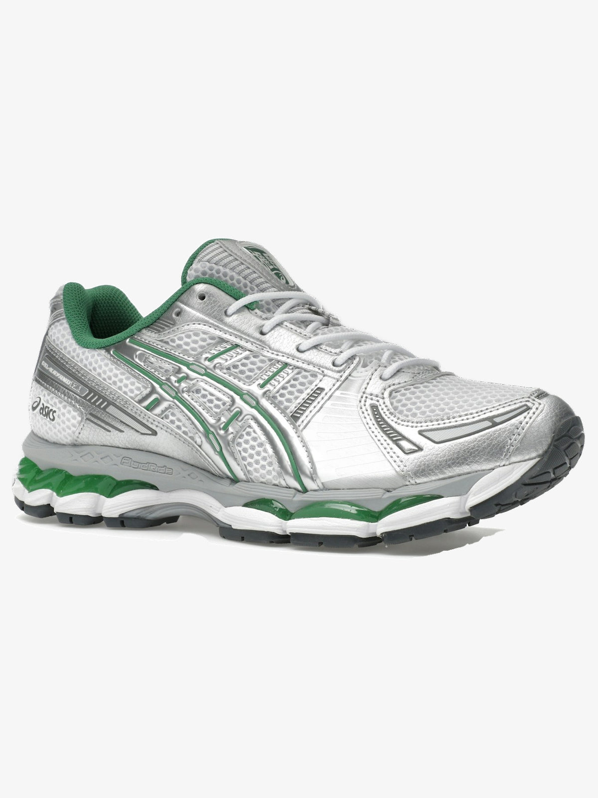 ASICS Gel-Kayano 12.1 'Silver Green' – front three-quarter
