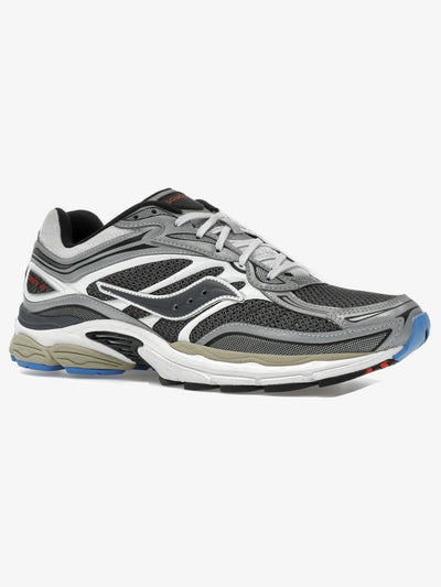 Saucony ProGrid Omni 9 'Metallic Grey Silver' – front three-quarter