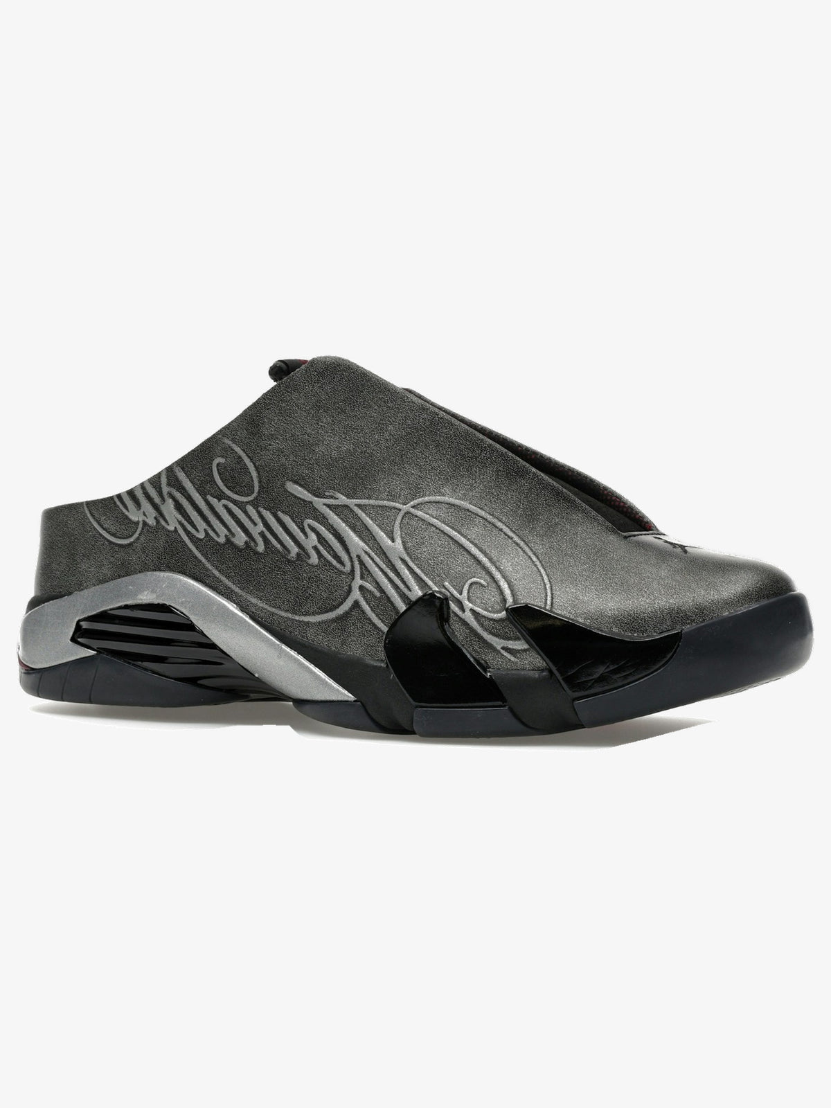 Jordan 14 Retro Mule 'Mowalola Burnt Red' – front three-quarter