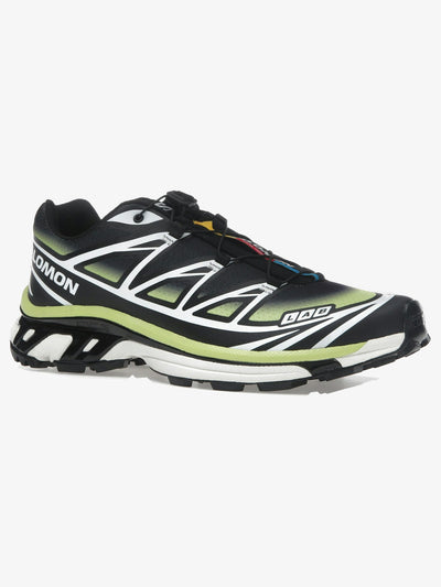 Salomon XT-6 'Skyline Black Sharp Green' – front three-quarter