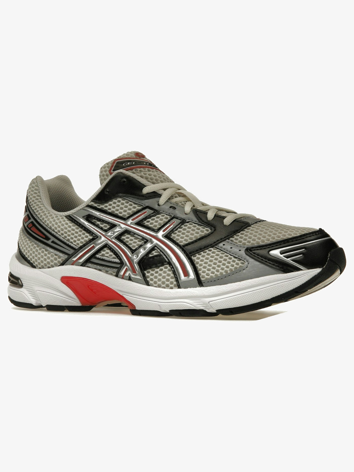 ASICS Gel-1130 'Smoke Grey Pure Silver Red' – front three-quarter