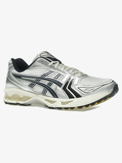 ASICS Gel-Kayano 14 x JJJJound 'White Midnight Navy' – front three-quarter