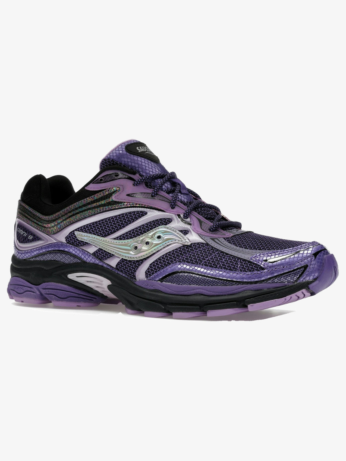 Saucony ProGrid Omni 9 'Glowaconstrictor Pack Pink' – front three-quarter