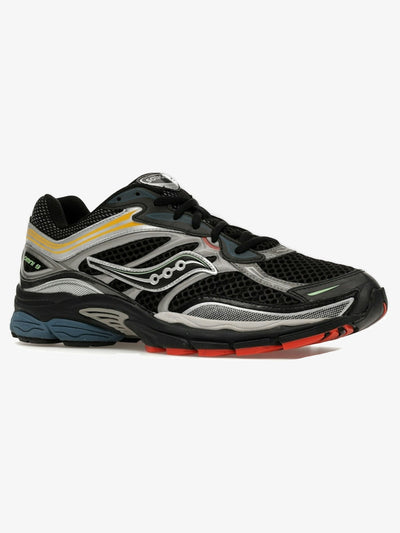 Saucony ProGrid Omni 9 'Black Silver Multi' – front three-quarter