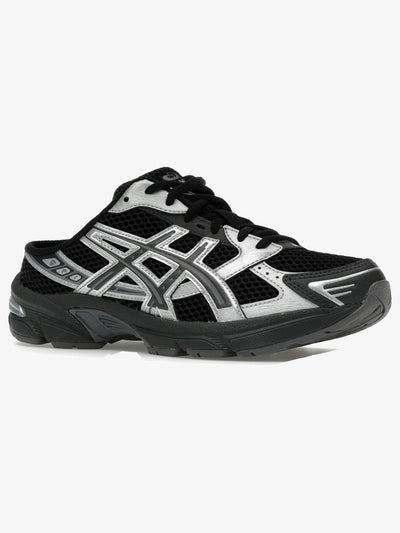 ASICS Gel-1130 Mule 'Black Graphite Grey' – front three-quarter