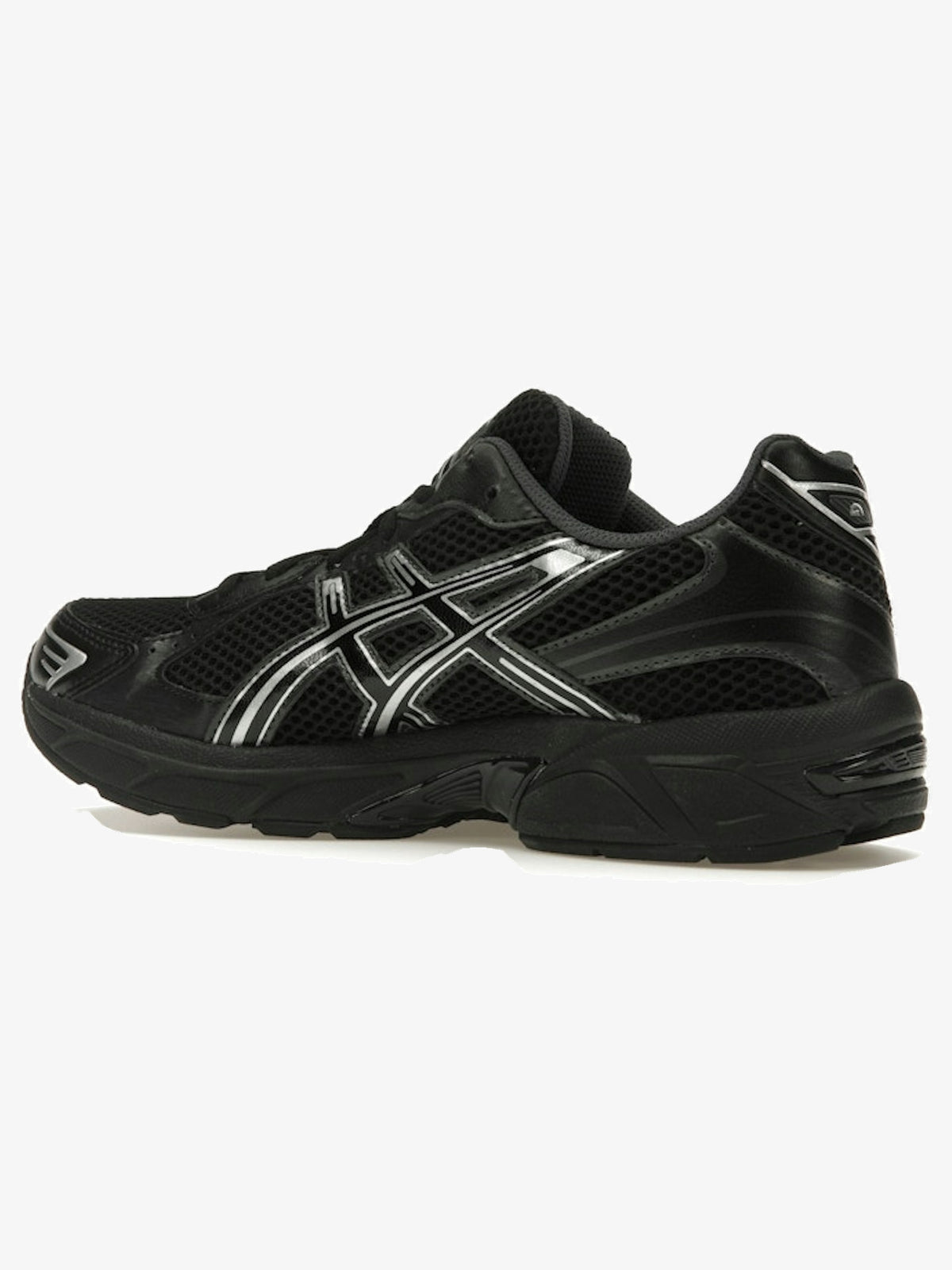 ASICS Gel-1130 'Black Pure Silver' – rear three-quarter