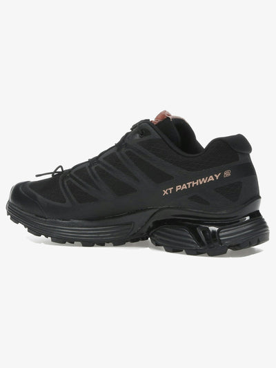 Salomon XT-Pathway 2 'Satin Black Mahogany Rose' – rear three-quarter