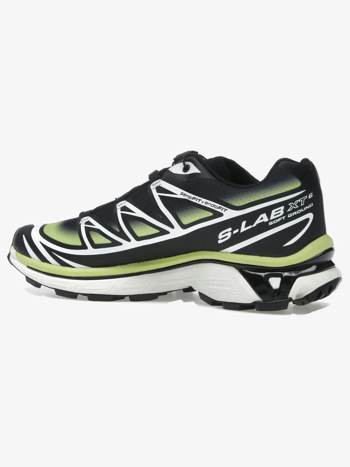 Salomon XT-6 'Skyline Black Sharp Green' – rear three-quarter