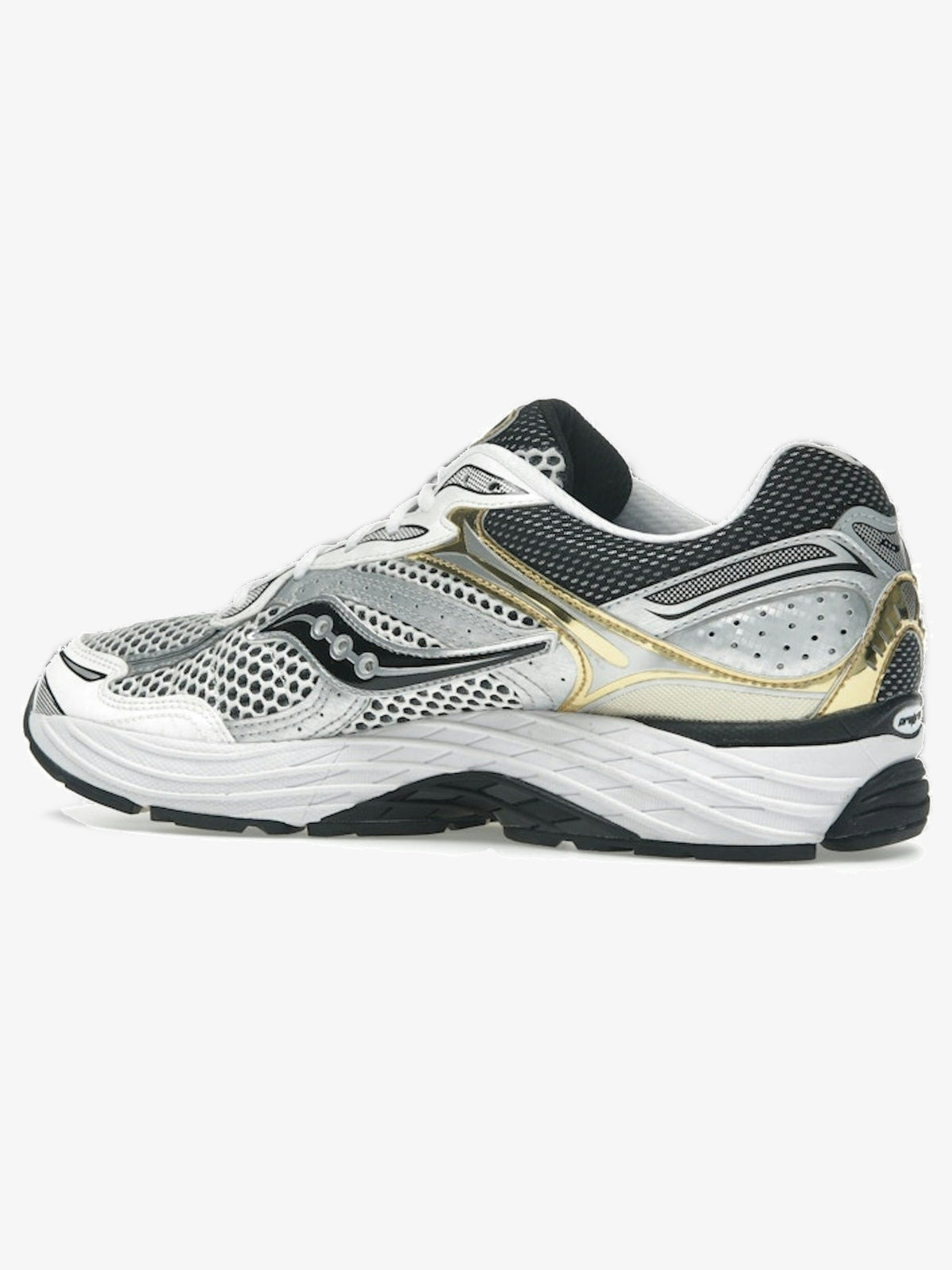 Saucony ProGrid Omni 9 'Silver Gold' – rear three-quarter