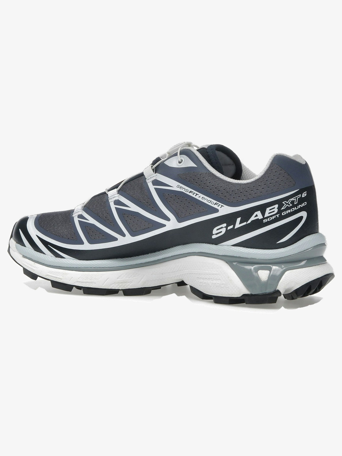 Salomon XT-6 'Grisaille Blue Nights' – rear three-quarter