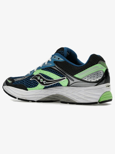 Saucony ProGrid Omni 9 'Blue Lime' – rear three-quarter
