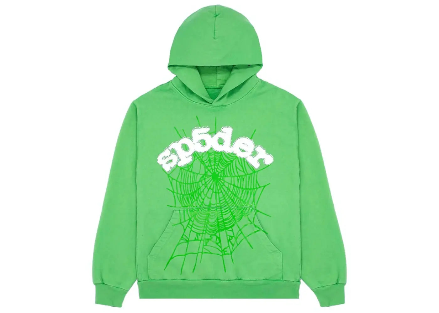 Sp5der Web Hoodie Slime Green Basement