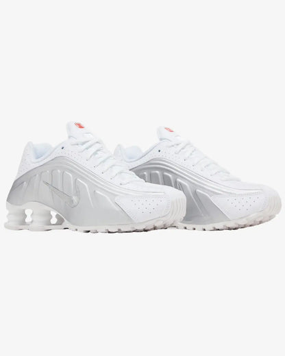Nike Shox R4 GS White Metallic Silver 2025 Nike