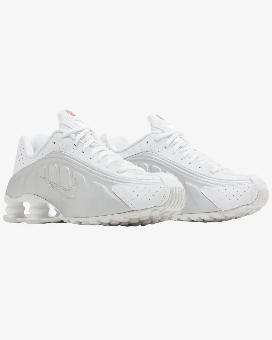 Nike Shox R4 White Metallic Wmns Nike