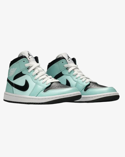 Air Jordan 1 Mid Aqua Black Wmns Air Jordan