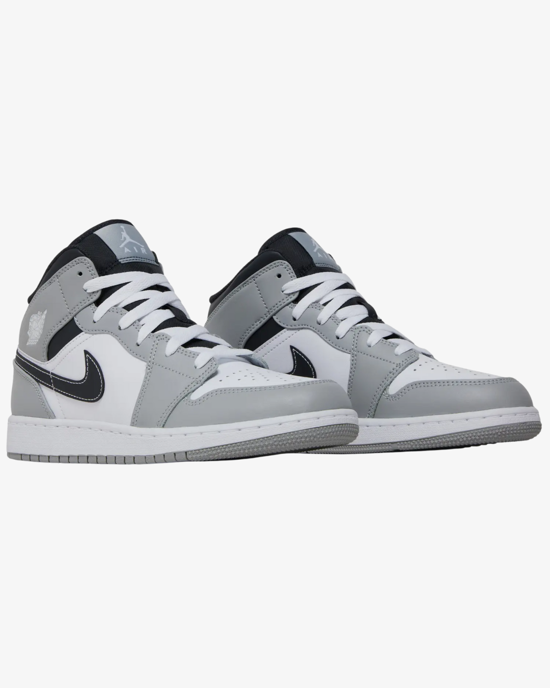 Air Jordan 1 Mid GS Light Smoke Grey